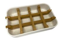 Load image into Gallery viewer, Plastic Free - Biodegradable - Modern Bamboo Soap Dish