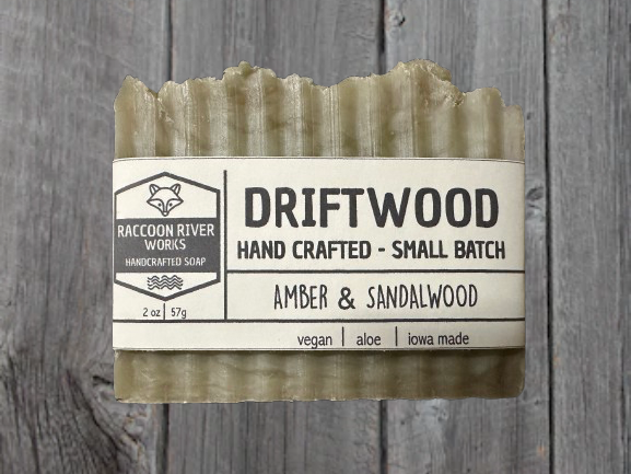 Driftwood- Amber & Sandalwood (1/2 Bar)