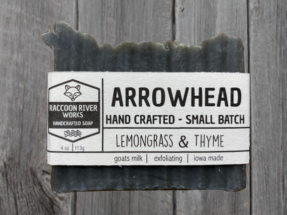 Arrowhead- Lemongrass & Sweet Orange Exfoliating Bar – Raccoon River Works