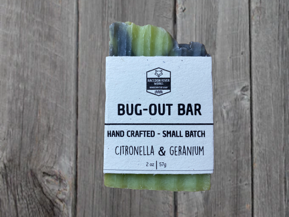 Bug-Out Bar- Citronella & Geranium (1/2 Bar)