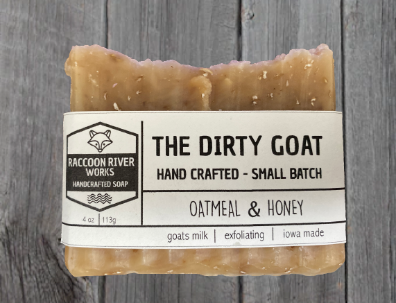 The Dirty Goat- Oatmeal & Honey Lemon Extra Exfoliating Bar