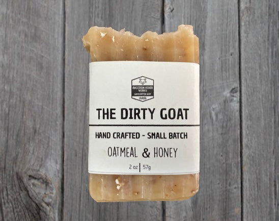 The Dirty Goat- Oatmeal & Honey Lemon Extra Exfoliating Bar (1/2 Bar)