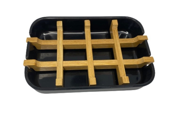 Plastic Free - Biodegradable - Modern Bamboo Soap Dish